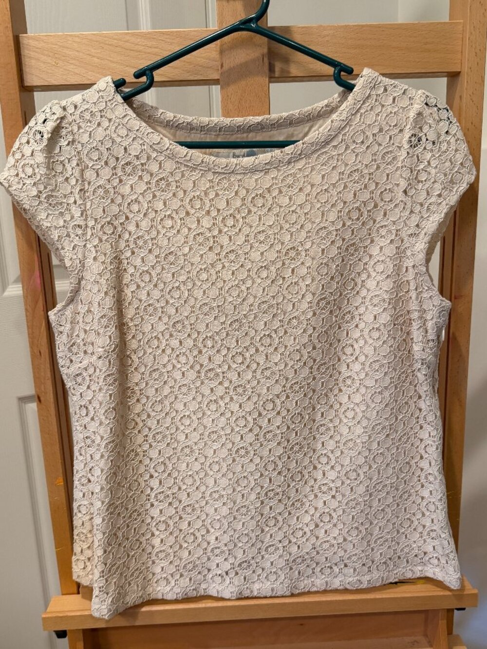Adorable Boden Lace Overlay Capped Sleeve Size US10 Excellent Condition!